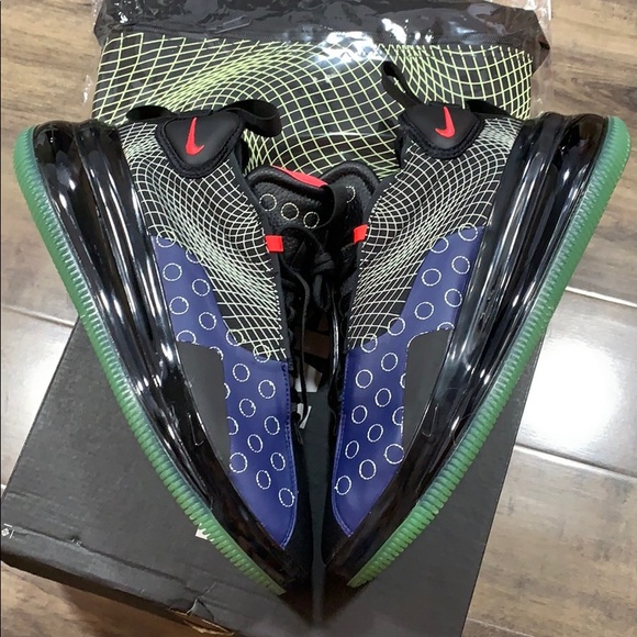 Nike Other - NIKE AIR MAX 720 WAVES Blue Void/Red Orbit-Black